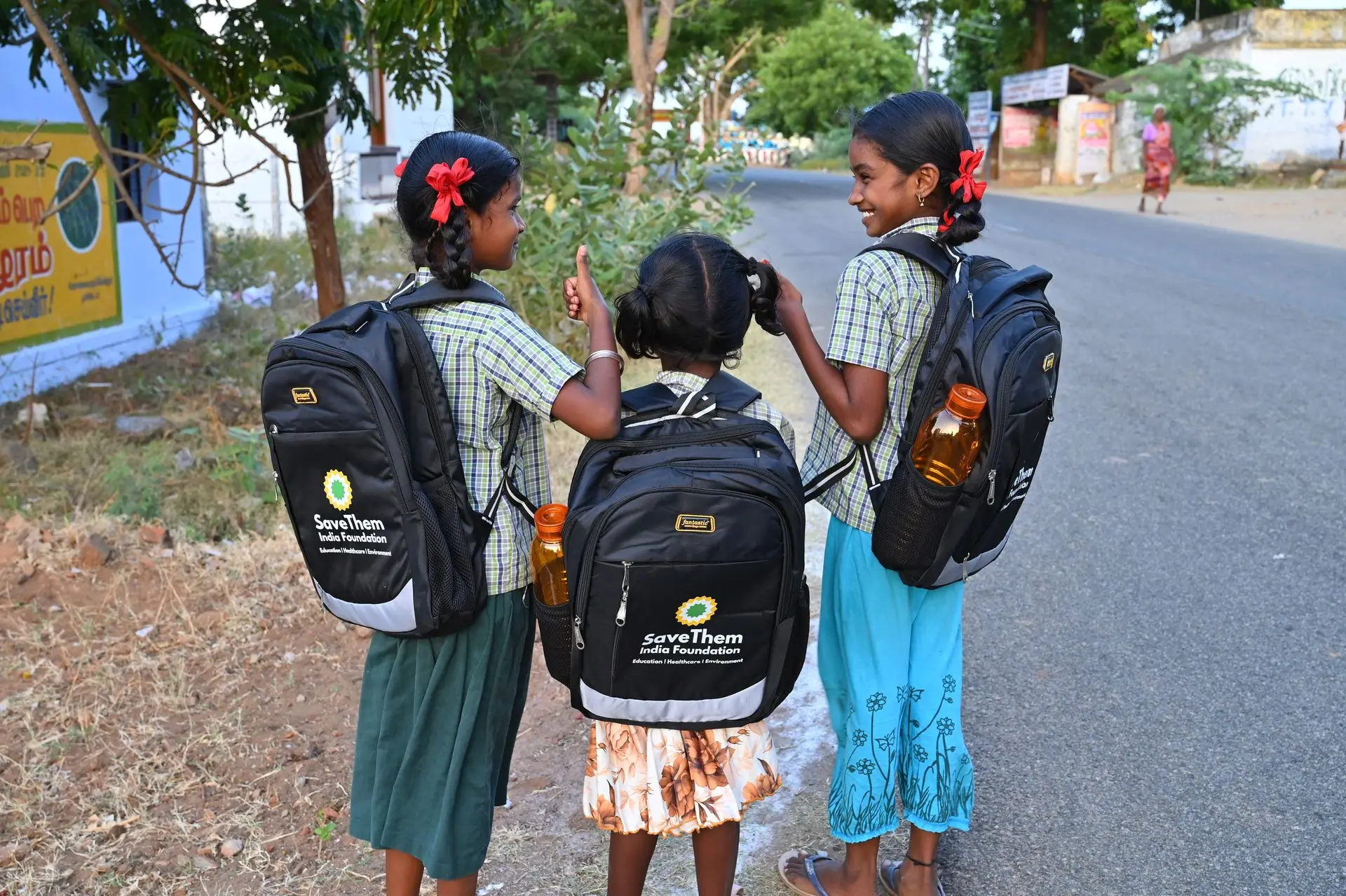 Children playing happily