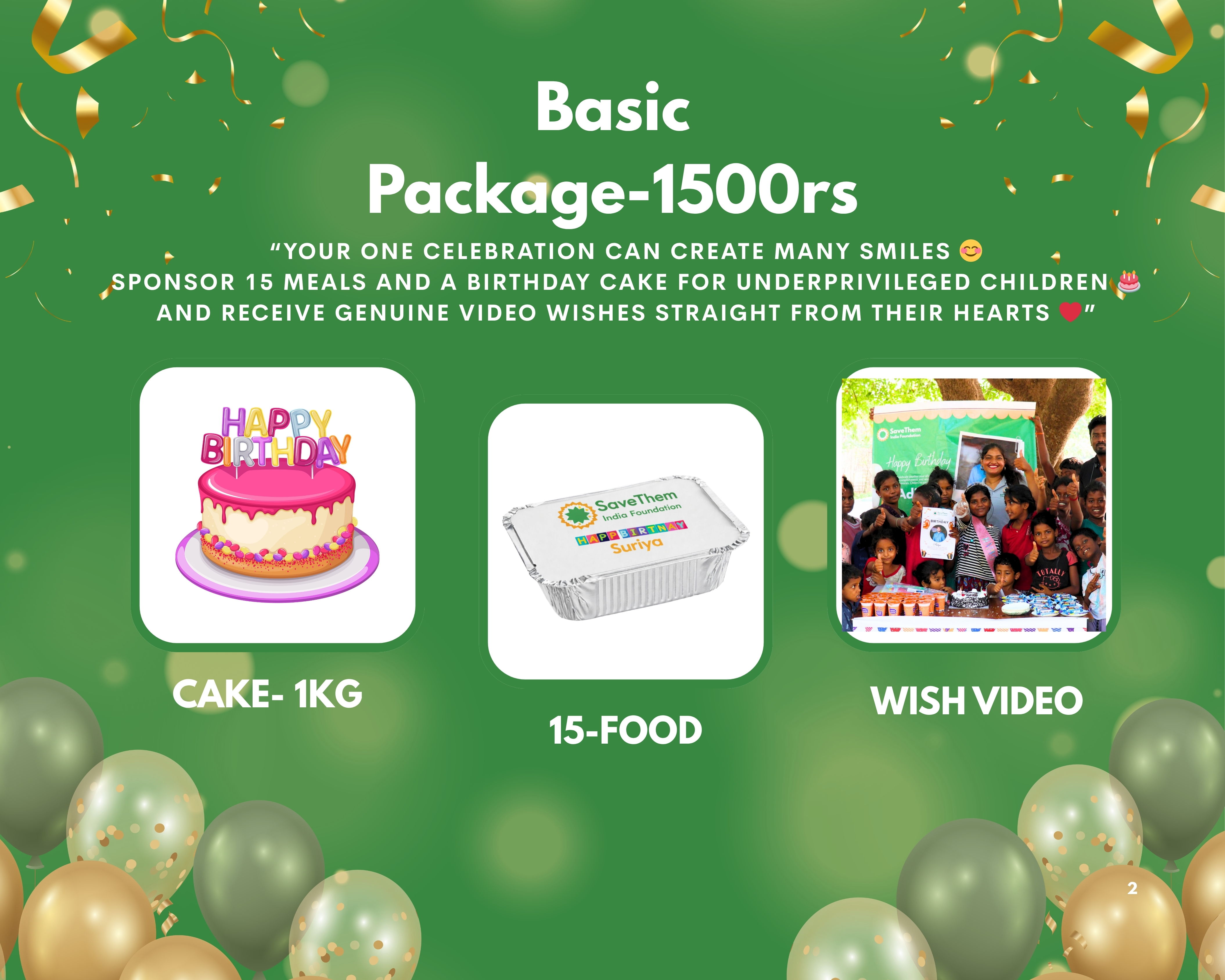 Basic Birthday Package